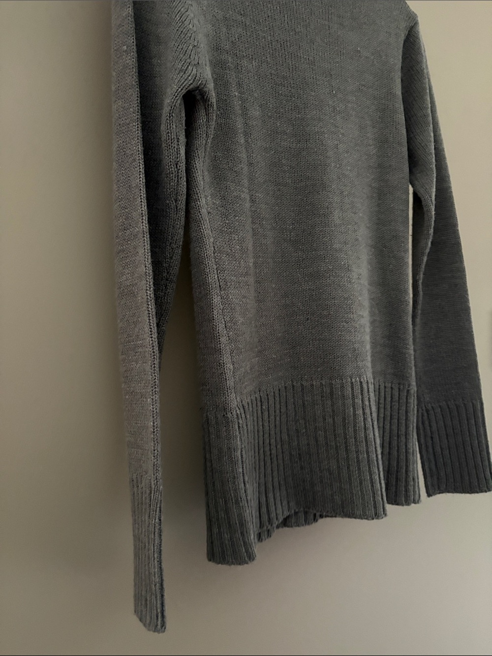 Suzy Shier Gray Cowl Neck Sweater - Picture 10 of 13